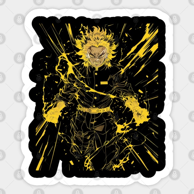 Demon Slayer Bonds of Battle Sticker by Iron Astronaut